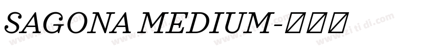 SAGONA MEDIUM字体转换